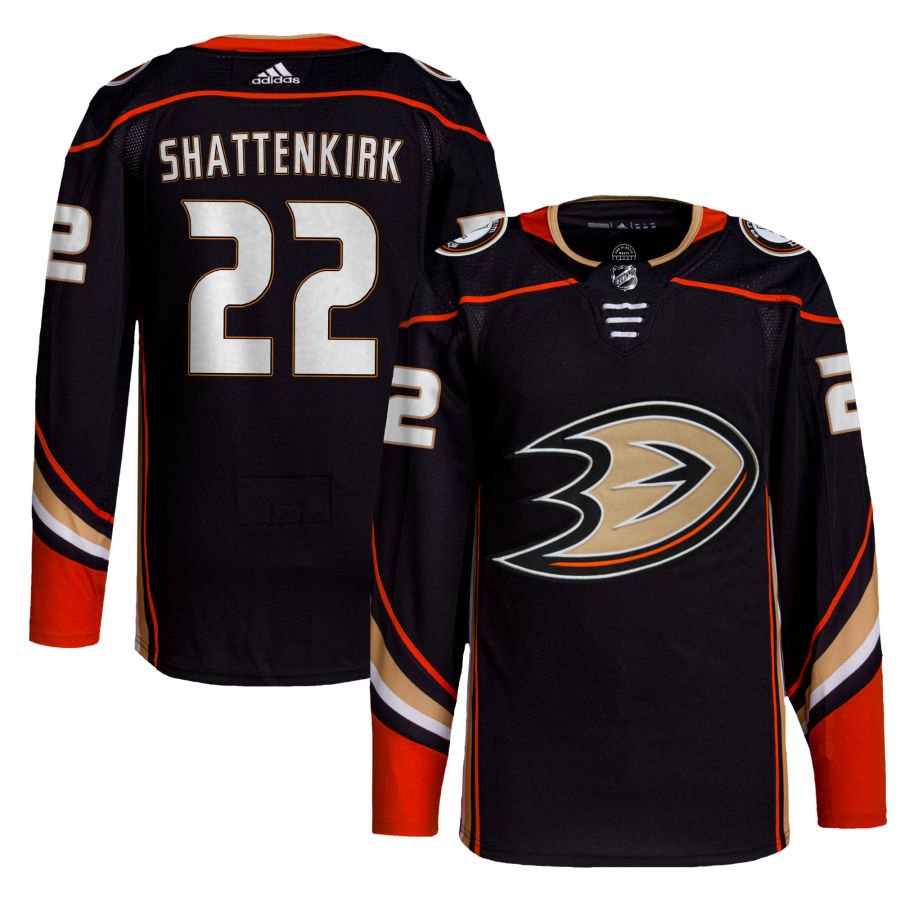Anaheim Ducks #22 Kevin Shattenkirk Black Home Authentic Jersey